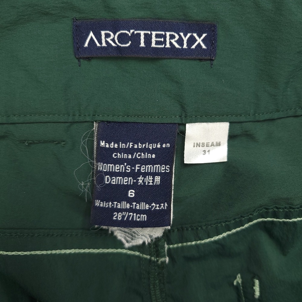 ArcTeryx Rampart Cargo Hiking Pants Women's 6 Green Nylon Lycra Inseam 31 - Picture 7 of 16